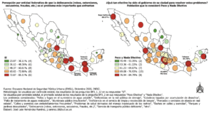 Percepción por entidad federativa de que la delincuencia es el problema más importante que enfrentan
